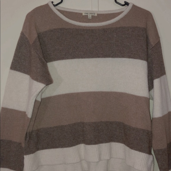 Brown Color Block Sweater - Picture 1 of 3